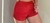 Shorts Glitter - Vermelho