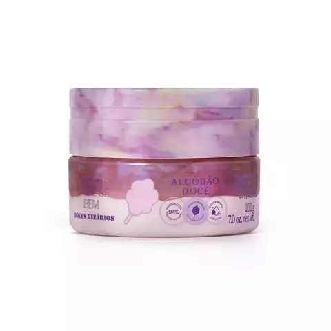 CREME DUO HIDRATANTE CORPORAL CUIDE-SE BEM DOCES DELÍRIOS ALGODÃO DOCE 200g - comprar online