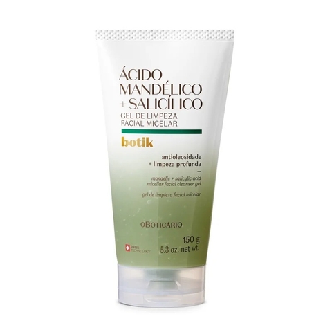 Gel de Limpeza Facial Micelar Ácido Mandélico + Salicílico Botik 150g