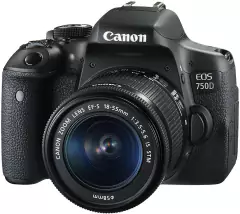 Câmera Fotográfica Canon EOS Rebel T6i + Lente EF-S 18-55mm
