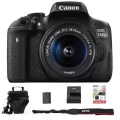 Câmera Fotográfica Canon EOS Rebel T6i + Lente EF-S 18-55mm - comprar online