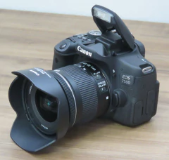 Câmera Fotográfica Canon EOS Rebel T6i + Lente EF-S 18-55mm - comprar online