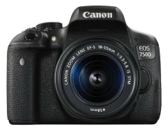 Câmera Fotográfica Canon EOS Rebel T6i + Lente EF-S 18-55mm - loja online