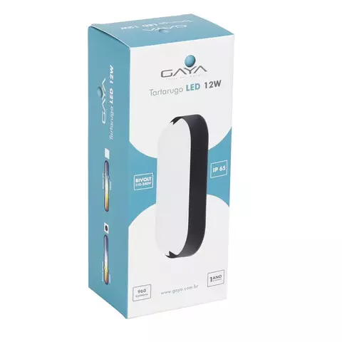 TARTARUGA 12W 3000K PRETA - comprar online