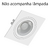 Spot Embutir Quadrado Plano Branco Par20 Direcionável Branco SaveEnergy - loja online