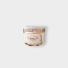 Vela Natural Aroma Alecrim | Cera de Coco com Pavio de Algodão 90g