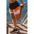 Short Fitness Preto Detalhe Amarelo e Branco REF: LC38 - OSV Moda Feminina