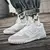 Sapatos esportivos britânicos Low Top para homens, sola grossa, exercícios, to