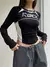 Cropped manga longa Rock
