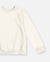 BLUSÃO EM MOLETOM PELUCIADO MENINA - OFF WHITE - comprar online
