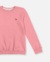 BLUSÃO EM MOLETOM PELUCIADO MENINA - ROSA - comprar online