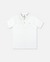 CAMISETA POLO EM PIQUET MENINO - BRANCA - comprar online