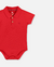 BODY POLO EM PIQUET BEBÊ MENINO - VERMELHO - comprar online