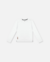 CAMISETA MANGA LONGA EM SUEDINE - OFF WHITE - comprar online