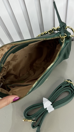 Imagem do Bolsa Baguete Verde Escuro