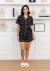 Pijama Short Doll Americano Preto e Branco de Borboleta - comprar online