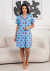 Pijama Chemise Americana Verde Pixels - comprar online