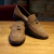 Sapato Casual Mocassim Camurça Solado Couro - Bourbon