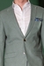 Costume Slim Lapela de Bico Linho com Algodão - Verde Claro - comprar online