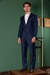 Costume Slim Lapela Entalhada Poliviscose com Elastano - Azul Marinho Noite