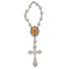 Dezena Terço Carro Retrovisor Nossa Senhora Guadalupe Medalh - Lembrancinhas Religiosas