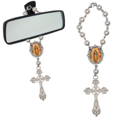 Dezena Terço Carro Retrovisor Nossa Senhora Guadalupe Medalh