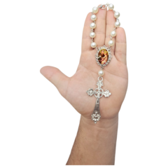 Dezena Terço Carro Retrovisor Santo Antonio Medalha - comprar online