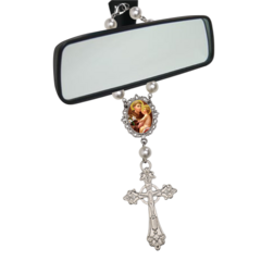 Imagem do Dezena Terço Carro Retrovisor Santo Antonio Medalha