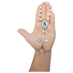 Dezena Terço Carro Retrovisor Nossa Senhorada Aparecida - Lembrancinhas Religiosas