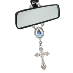 Dezena Terço Carro Retrovisor Nossa Senhorada Aparecida - comprar online