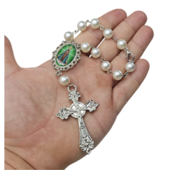 Dezena Terço Carro Retrovisor Nossa Senhorada Aparecida - Lembrancinhas Religiosas