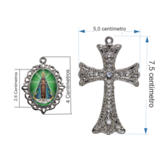 Terço Noiva Prata Nossa Senhorada Aparecida Casamento Relicario em Perolas 12mm Homenagem na internet