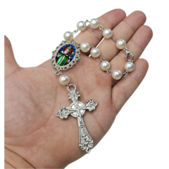Dezena Terço Carro Retrovisor São Patrício Medalha - Lembrancinhas Religiosas