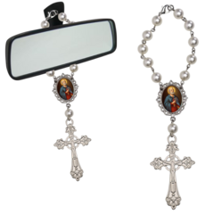 Dezena Terço Carro Retrovisor São Pedro Medalha - comprar online