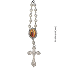 Dezena Terço Carro Retrovisor Nossa Senhora de Guadalupe