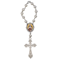 Dezena Terço Carro Retrovisor Santa Teresa de Avila Medalha - comprar online