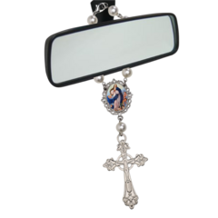 Dezena Terço Carro Retrovisor Nossa Senhora da Conceição - Lembrancinhas Religiosas