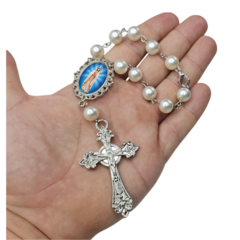 Imagem do Dezena Terço Carro Retrovisor Nossa Senhora Mistica Medalha