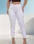 Calça Cargo Jogger Jeans Cintura Alta Com Lycra - Feminina