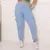 Calça Cargo Jogger Jeans Cintura Alta Com Lycra - Feminina na internet