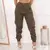 Calça Cargo Jogger Jeans Cintura Alta Com Lycra - Feminina na internet