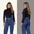 Blusa Básica Gola Alta Manga Comprida - Feminino - Estilo Unicy