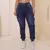 Calça Cargo Jogger Jeans Cintura Alta Com Lycra - Feminina - loja online