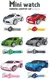 Crianças Mini Relógio de Controle Remoto Carro, Novidade RC Car Toy, Desenhos