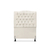 Cabeceira de Cama Box Solteiro 90 cm Dunas - Veludo Bege Claro - comprar online