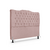 Cabeceira de Cama Box King 195cm Dunas - Veludo Rose