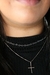 CONJUNTO CHOKER ELO DE CORAÇÃO + COLAR CRUZ MINI - comprar online