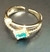 Anillo piedra rectangular azul. - comprar en línea