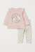 Conjunto Remera De Manga Larga Y Leggings H&M