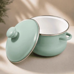 Caçarola por Indução Esmaltada Vintage 3,6L com Tampa